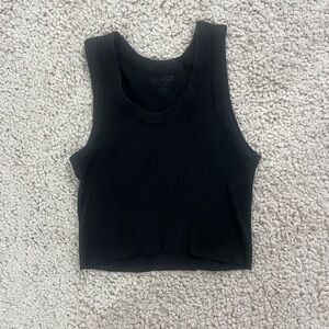 brandy melville cropped black conner tank
